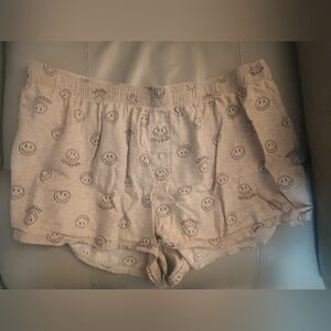 Pink By Victoria's Secret Flannel Boxy Pajama Shorts Size Large